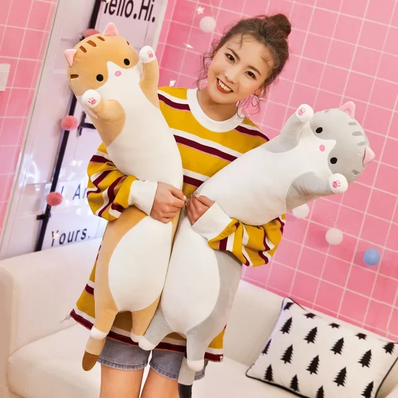 Bolster Pillow Long - ตุ๊กตาแมวน่ารัก ขนาด 19.5 นิ้ว (50 ซม.)