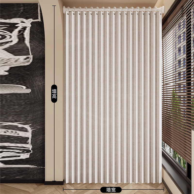 Home Textiles Curtains - ประตูม่านพับแบบพับเก็บได้, ฉากกั้นห้องแบบจีบ, ผนังแบ่งห้องแบบผ้าพกพาสำหรับการเดินทางด้วยรถบ้าน