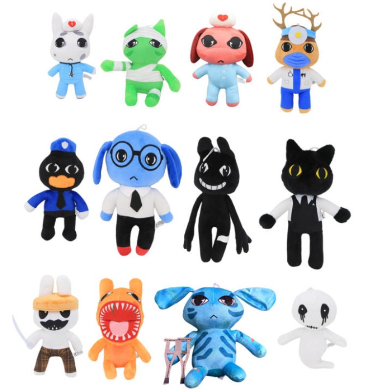 Home Textiles Products - ตุ๊กตาผ้ากำมะหยี่จากเกมสยองขวัญ Animal Hospital, ตุ๊กตาการ์ตูนนุ่มนิ่มน่ากอด, ของสะสมสำหรับแฟนคลับผู้ใหญ่และของขวัญตกแต่งบ้าน