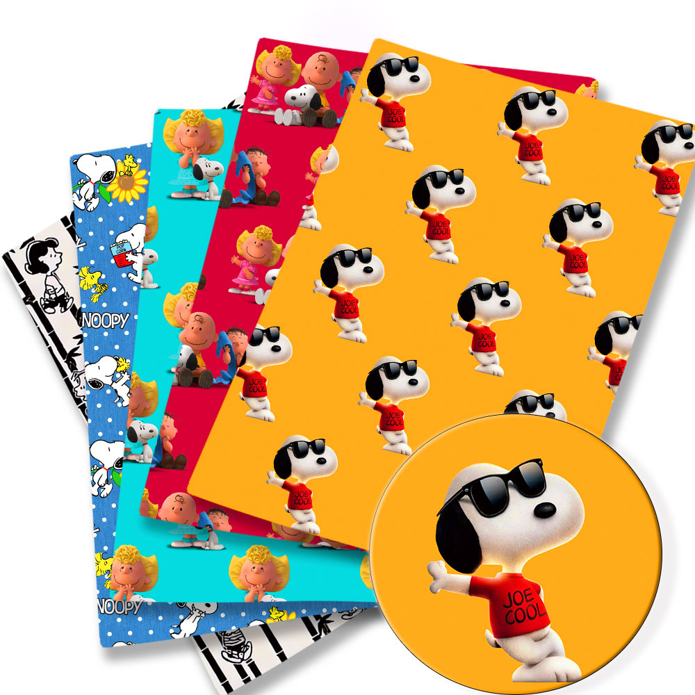 Home Textiles Curtains - ผ้าทอ TAKARA TOMY ลายสนูปปี้ ขนาด 140x50