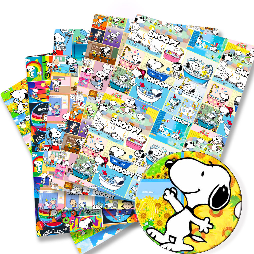Home Textiles Curtains - ผ้าทอพิมพ์ลายการ์ตูนสนูปปี้ ขนาด 140x50 ซม. จาก TAKARA