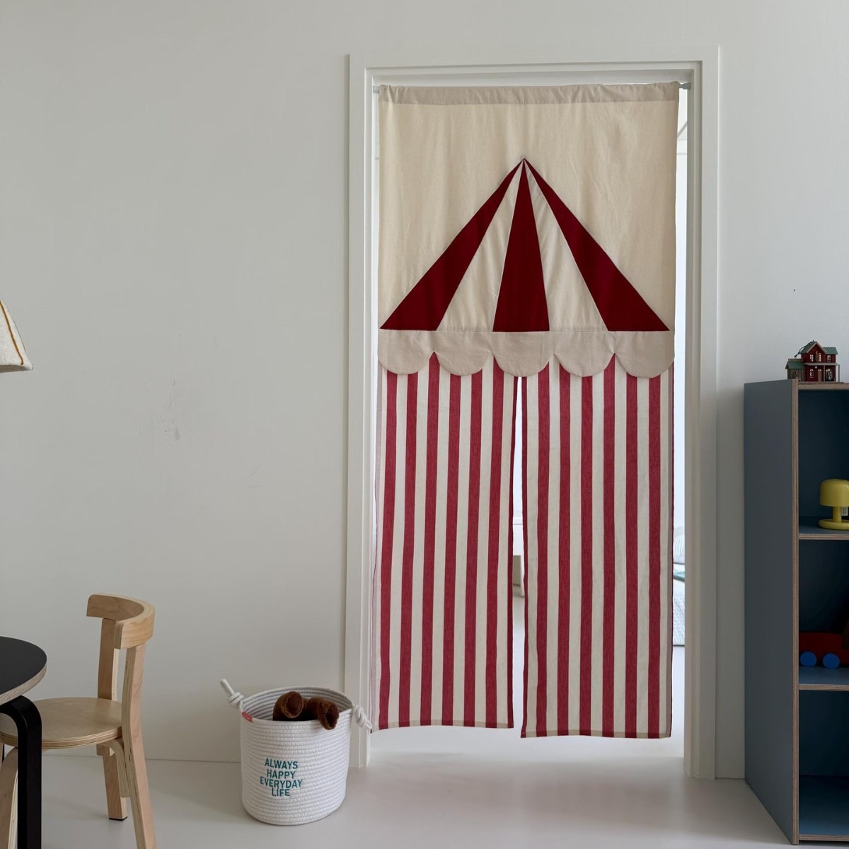 Home Textiles Products - ม่านประตูผ้าลายทางสไตล์เกาหลีสำหรับตกแต่งบ้าน ม่านกั้นห้อง ม่านประตูสำหรับใช้ในบ้านที่สร้างสรรค์