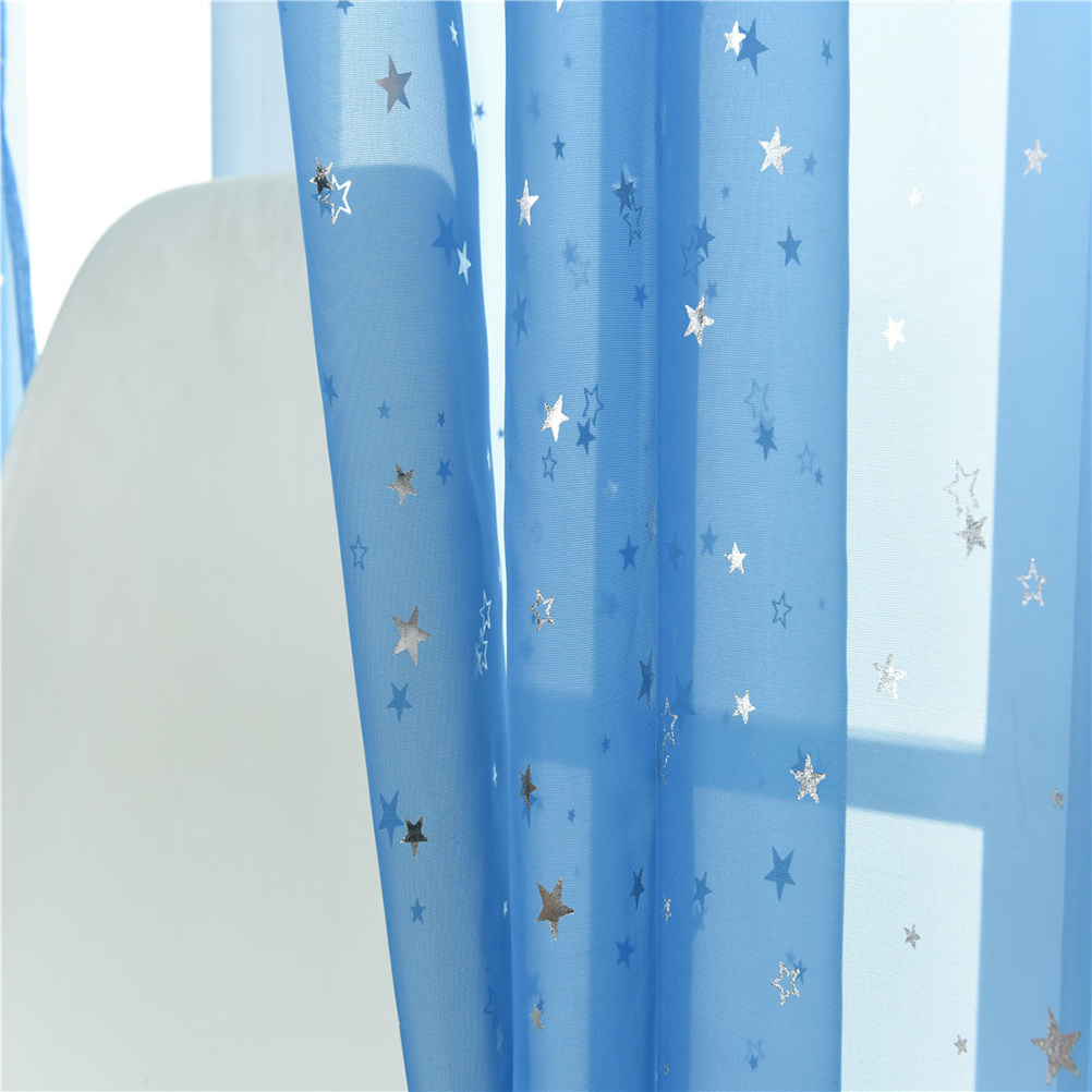 ผ้าม่านโปร่งลายดาวสีเงิน ขนาด  - Curtain Sheer Voile บทวิจารณ์และราคา