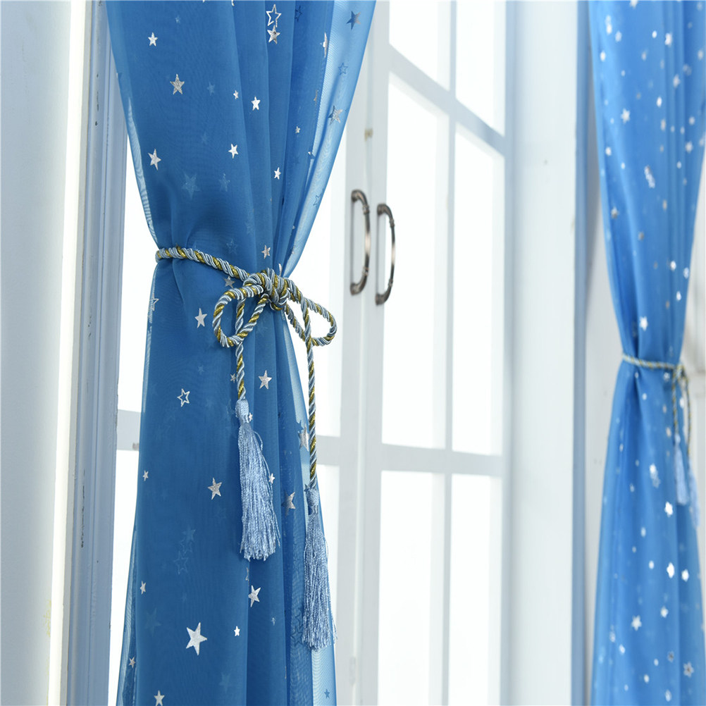 ผ้าม่านโปร่งลายดาวสีเงิน ขนาด  - Curtain Sheer Voile บทวิจารณ์และราคา