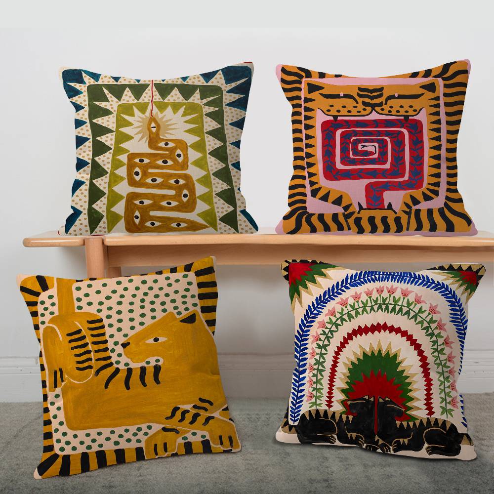อียิปต์โบราณ ลายเสือดาวหลากสีส - Home Textiles Egypt บทวิจารณ์และราคา