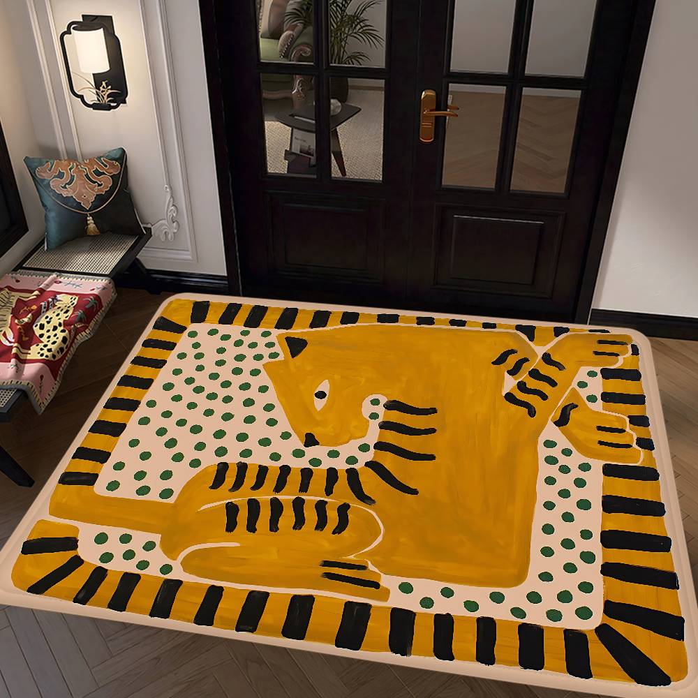 พรมเช็ดเท้าลายเสือดาวอียิปต์โบ - Home Textiles Egypt บทวิจารณ์และราคา