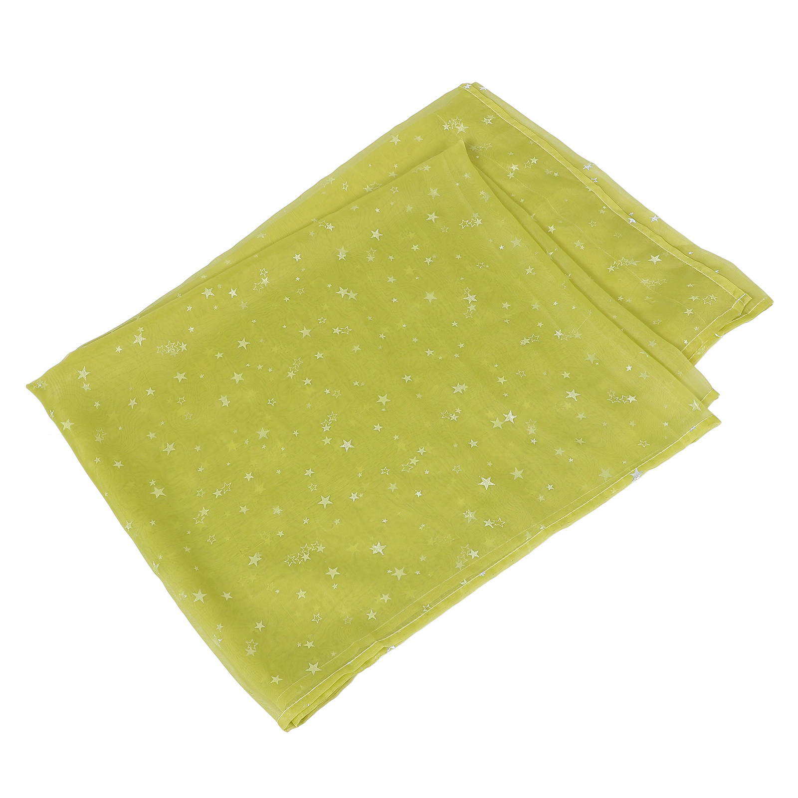 ผ้าม่านโปร่งสีเขียวลายดาวสีเงิ - Curtain Sheer Voile บทวิจารณ์และราคา