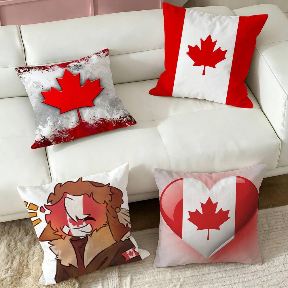 ปลอกหมอนลายธงแคนาดา ดีไซน์สวยง - Home Textiles Canada บทวิจารณ์และราคา