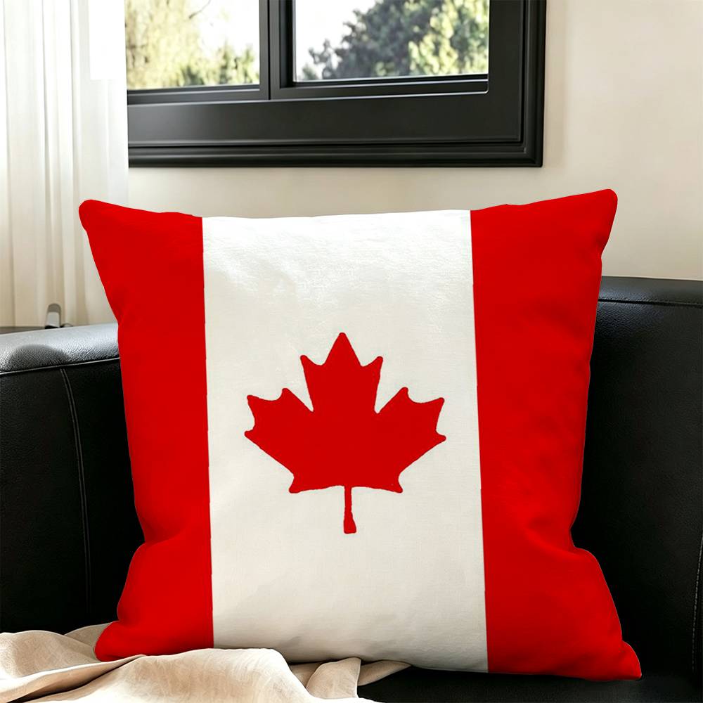 ปลอกหมอนลายธงแคนาดา ดีไซน์สวยง - Home Textiles Canada บทวิจารณ์และราคา