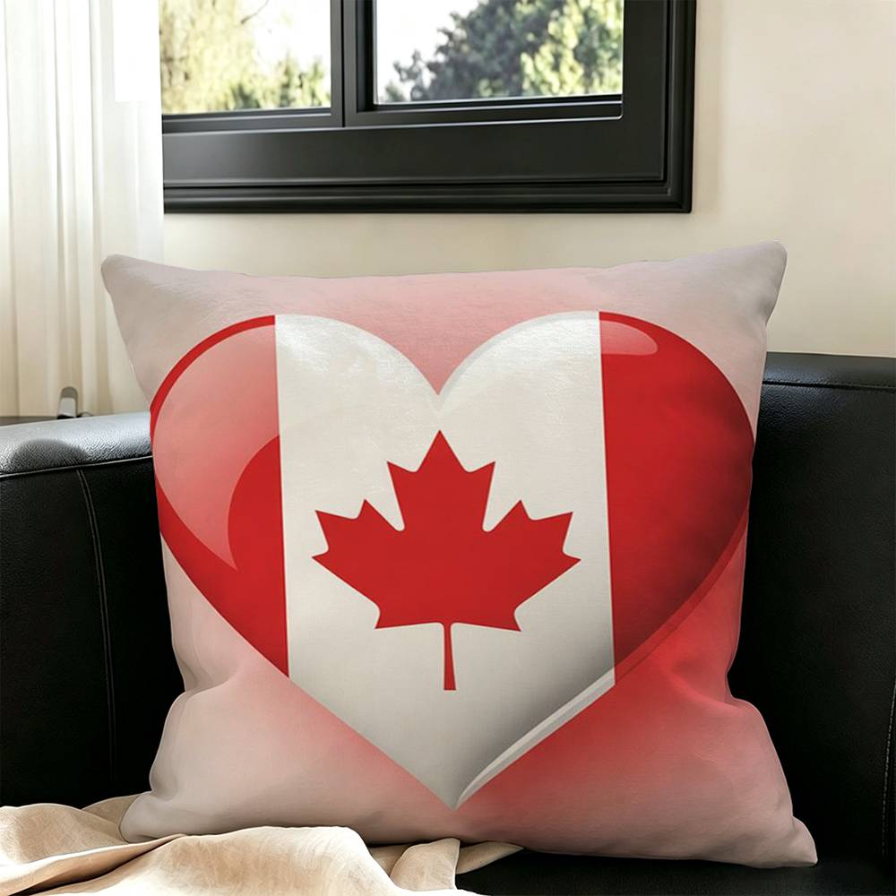 ปลอกหมอนลายธงแคนาดา ดีไซน์สวยง - Home Textiles Canada บทวิจารณ์และราคา