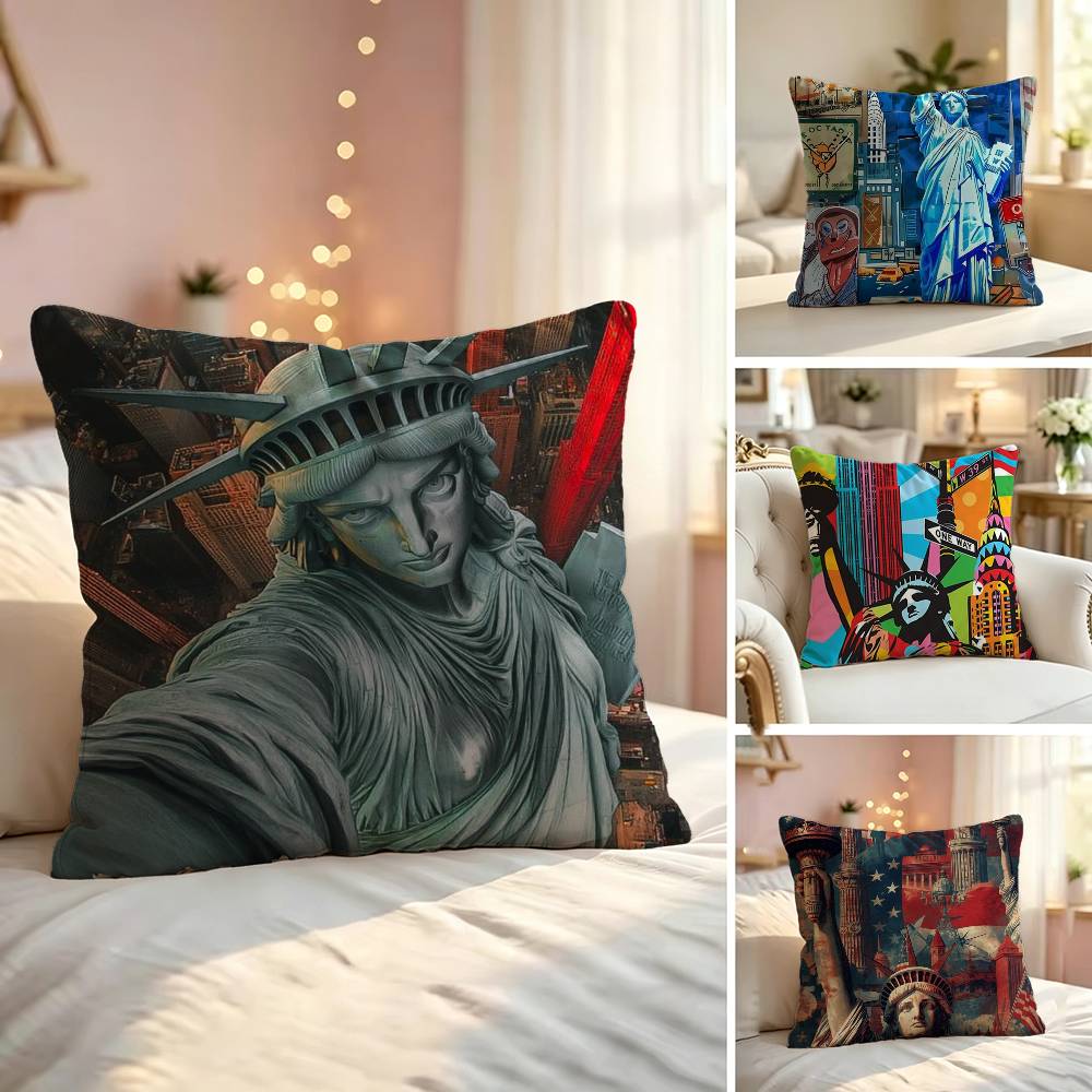 ปลอกหมอนลายภาพเมืองนิวยอร์ก ปล - Home Textiles City บทวิจารณ์และราคา