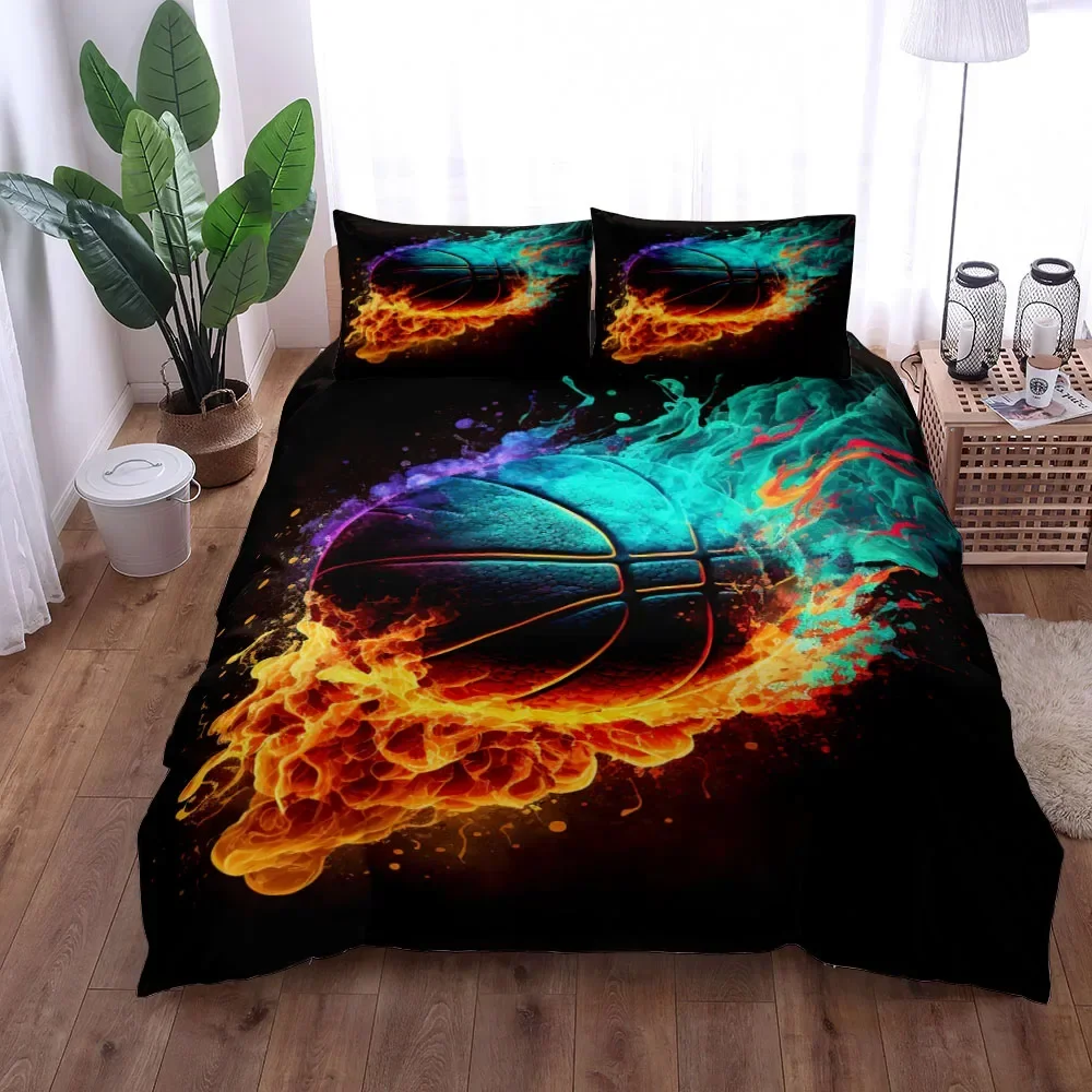 ชุดผ้าปูที่นอนลายบาสเก็ตบอลพิม - Home Textiles Uk บทวิจารณ์และราคา