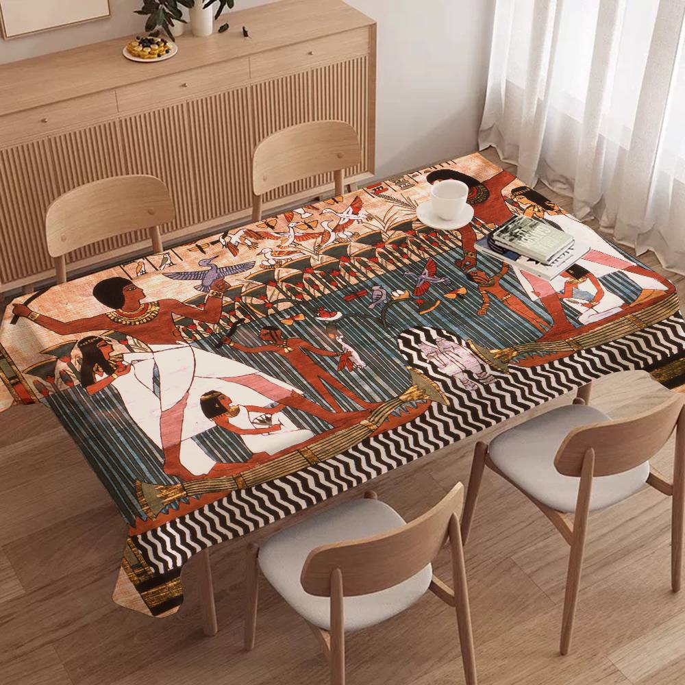 ผ้าปูโต๊ะลายสี่เหลี่ยมผืนผ้าสไ - Home Textiles Egypt บทวิจารณ์และราคา