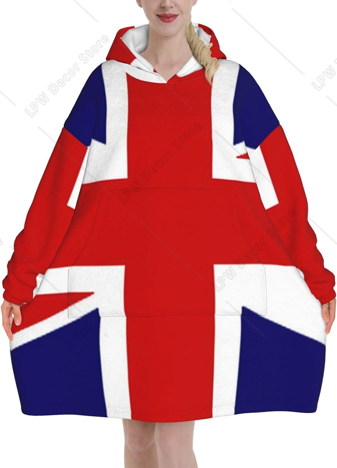 เสื้อฮู้ดลายธงชาติอังกฤษสำหรับ - Home Textiles Uk บทวิจารณ์และราคา