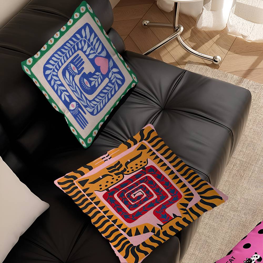 ปลอกหมอนอิงลายเสือและเสือดาวอี - Home Textiles Egypt บทวิจารณ์และราคา