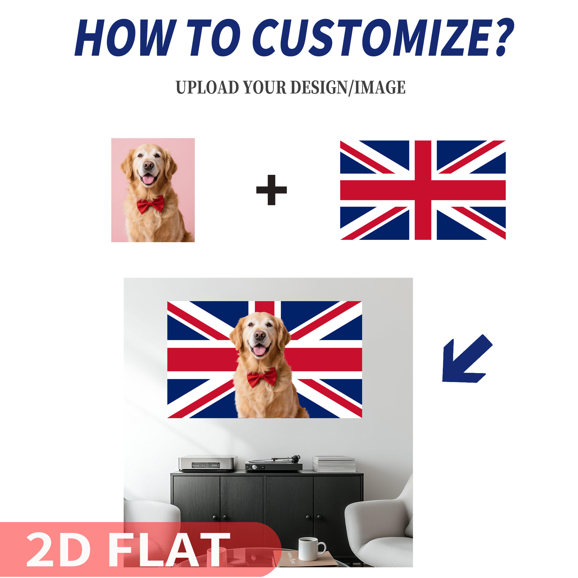 ธงแบนเนอร์ 2 มิติ แบบแบน 1 ชิ้ - Home Textiles Uk บทวิจารณ์และราคา