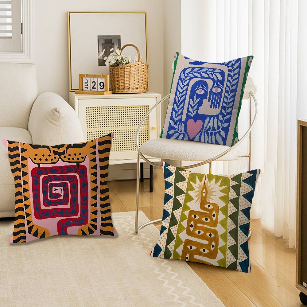 หมอนอิงตกแต่งบ้านลายเสือดาวอีย - Home Textiles Egypt บทวิจารณ์และราคา