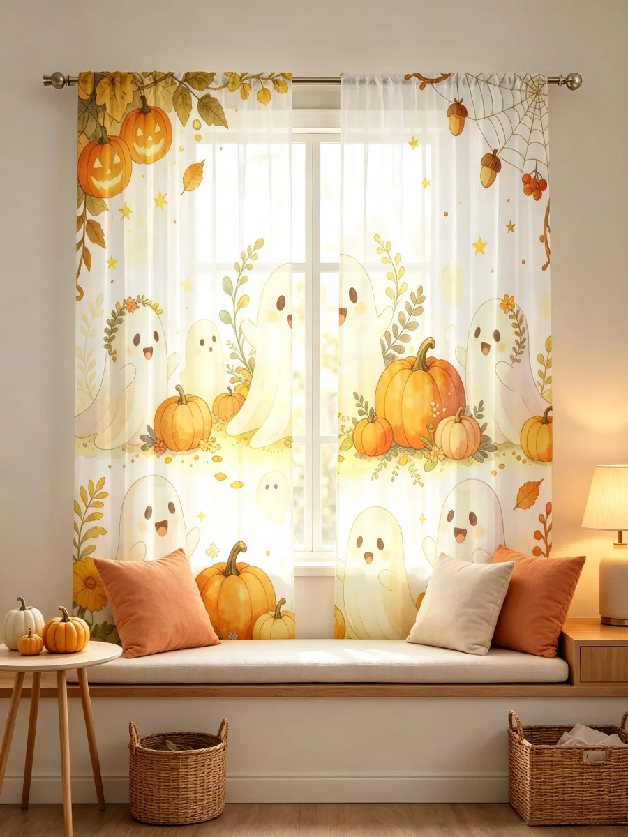 ม่านโปร่งแสงพิมพ์ลายดิจิทัล 2  - Curtain Sheer Voile บทวิจารณ์และราคา